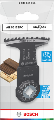 BoschStarlock 木材切割刀片 AII 65 BSPC 65×40 毫米.